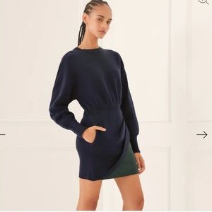 NWT Something Navy BiColor sweater dress